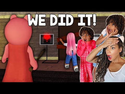 We Beat Roblox Piggy In Real Life! Chapter 1 The House - Family Fun Gaming