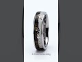 Unisex Comfort Fit Lord's Prayer Blue Brushed Bevel Edge Wedding Ring#weddingring #weddingband #ring