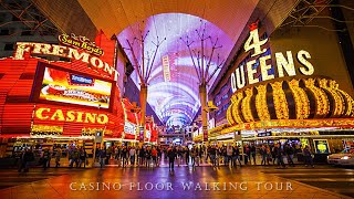 4 QUEENS HOTEL & CASINO in DOWNTOWN LAS VEGAS : Casino Walking Tour screenshot 2