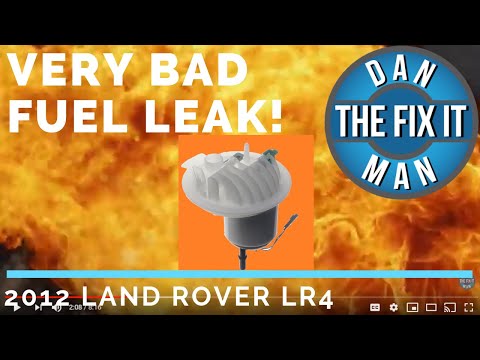 2012 LAND ROVER LR4 FUEL LEAKING FROM TOP OF GAS TANK – REPLACE CRACKED PLASTIC TANK CAP FILTER -DIY