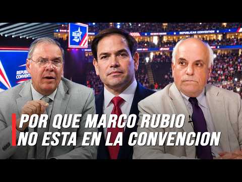 The absence of Marco Rubio at the Republican convention, where J.D. Vance did speak, is notable.