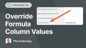 Edit values in a formula column - Coda MAGIC 🪄