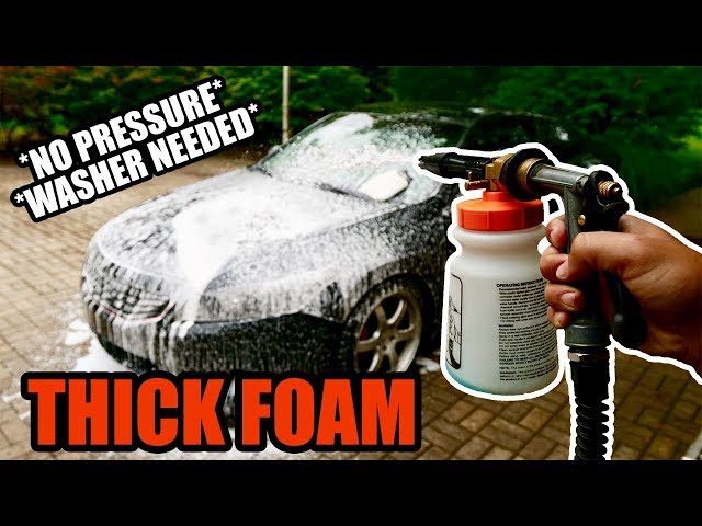 Car Wash Foam Gun - Foam Cannon Garden Hose - Foam Sprayer Exterior Care  Products - Spray Foam Gun Car Wash Kit - Foam Blaster for Snow Foam - Car  Accessories for