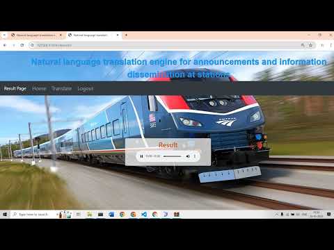 Natural Language Translation Engine For Announcements And Information Dissemination At Stations