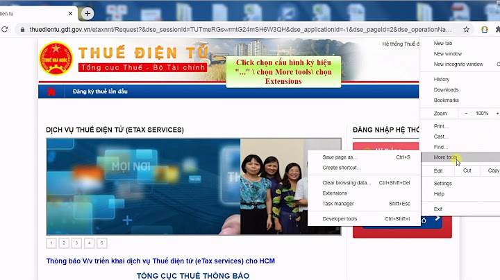 Lỗi to display webpage nop thue dien tu năm 2024