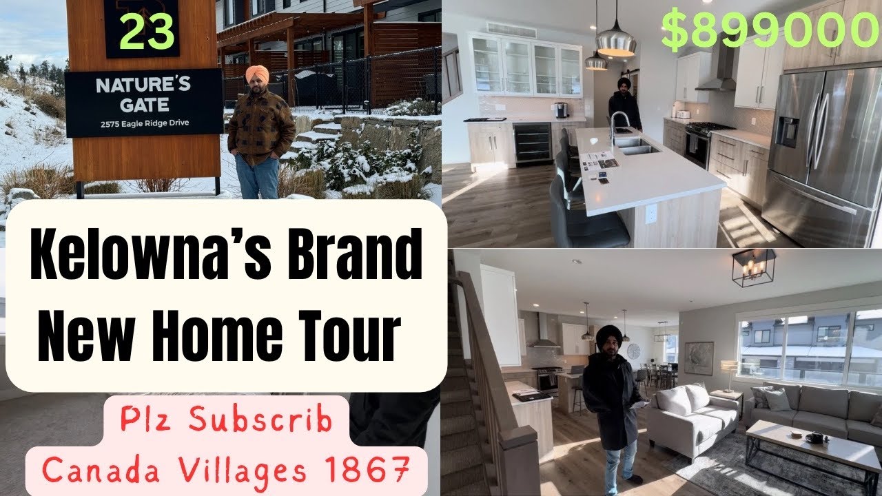 Kelowna’s Brand New Home Tour. Let’s watch together.