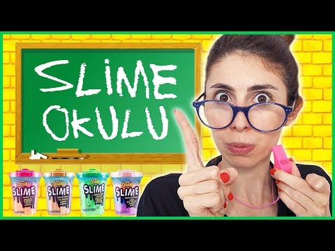 Slime Okulu Öğretmen Öğrenci Okulda Slaym Nasıl Yapılır Dila Kent