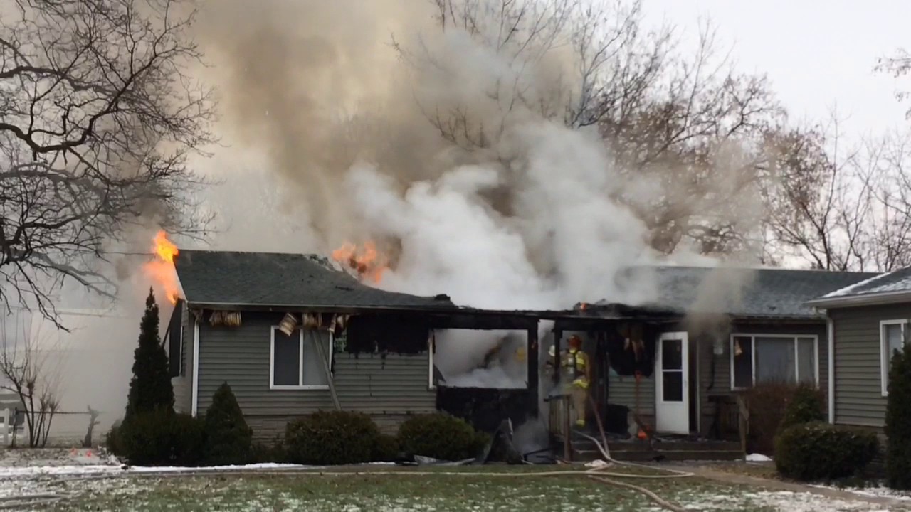 Fire guts home at 1931 Essex in Saginaw Township