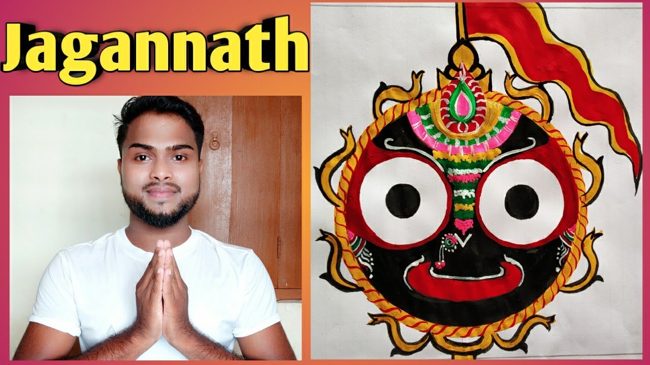 20.HOW TO DRAW JAGANNATH (Jagannath inside Nilachakra, Puri) Information on Nilachakra & Jagannath.