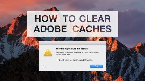 How to Clear Space on your Mac FAST (Empty Adobe Caches)