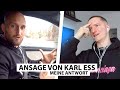 Justin reagiert auf Ansage von Karl Ess.. | Reaktion