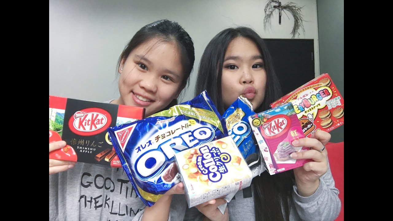 TRYING JAPANESE SNACKS/CANDIES!! (ft. My Sister) | KathrynkaTG