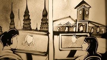 tranh cat bieu dien dam cuoi