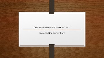 Create web APIs with ASP.NET Core 3