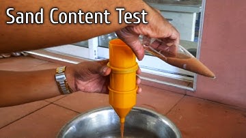 Sand Content Test || Standard Test Method || incredible moments