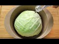 양배추를 이렇게 만들었더니 고기처럼 맛있어요! 순식간에 양배추 한 통이 사라져요 Cabbage Recipe