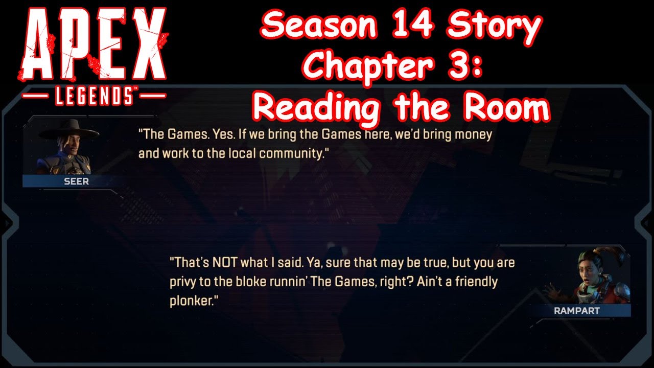Apex Legends Season 14 Story - Chapter 3: Reading the Room