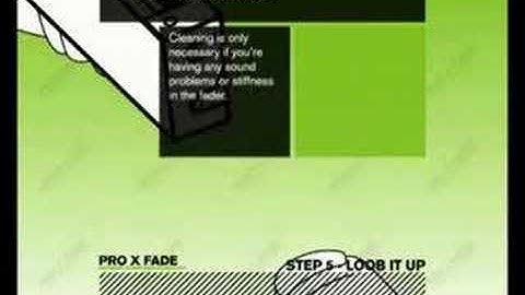 Pro X Fader Instructions