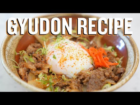 How to make Gyudon (Japanese Beef Bowl Recipe)