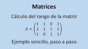 Cálculo del rango de una matriz - Ejercicio 05 - paso a paso