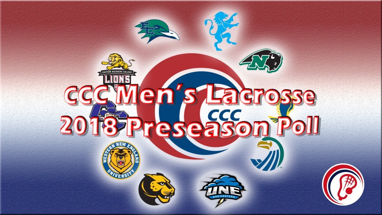 2018 CCC Men's Lacrosse Preseason Coaches' Poll YouTube