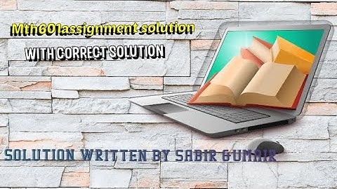 mth601 assignment 1 solution 2022 |mth601 assignment solution| #mth601 #current #solution #vu