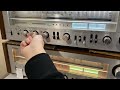 Vintage technics sa700 amfm stereo receiver demo