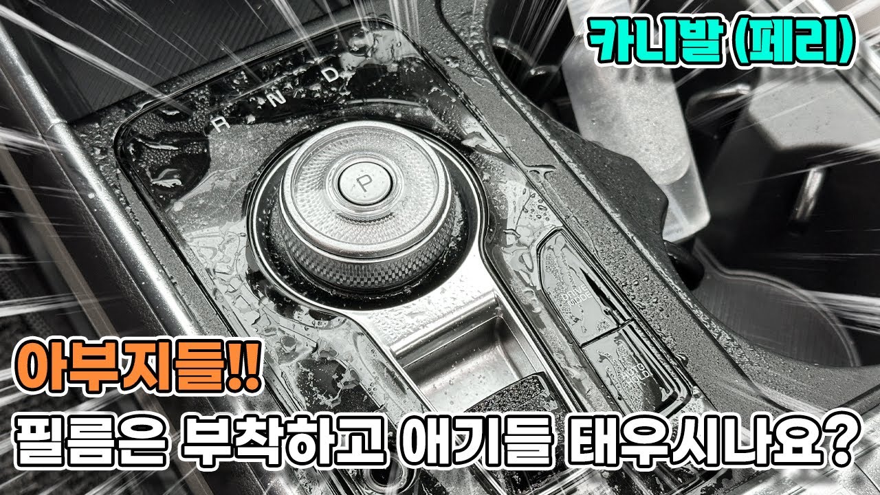 신형 카니발 실내 PPF필름 아부지들 필름은 부착하고 애기들 태우시나요?