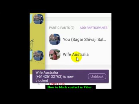 How to block contact in Viber