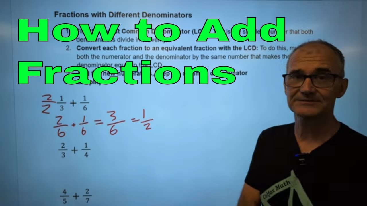 How to Add Fractions - YouTube