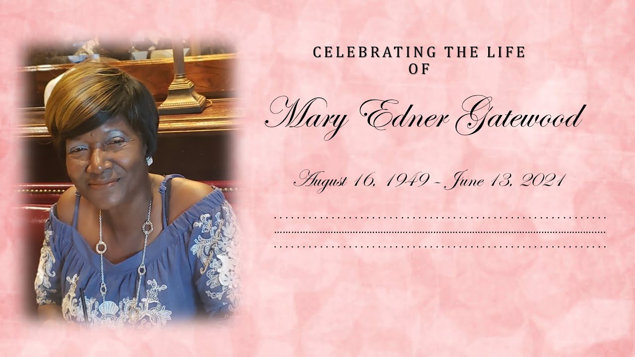 Mary Edner Gatewood Funeral Service YouTube