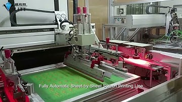 Fully Automatic Sheet By Sheet  CCD Registration Screen Printing Machine for FPC #CCD #screenprinter