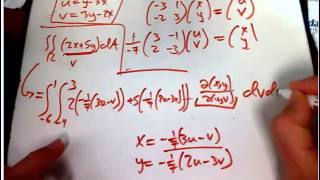 Changing variables in a double integral:  example
