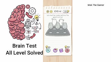 Brain Test - Level 40 - We must be ready before the guests arrive! - SOLVED