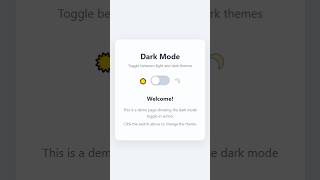 How to build a slick dark mode toggle #coding #tutorial