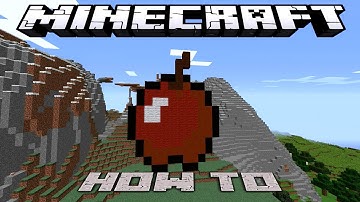 Minecraft: ~8 Bit~ HOW TO :  In Game Apple ( Tutorial ) /W Killerkev