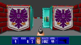 ECwolf 3D E1M9 Hans Grosse Boss Wolfenstein 3D