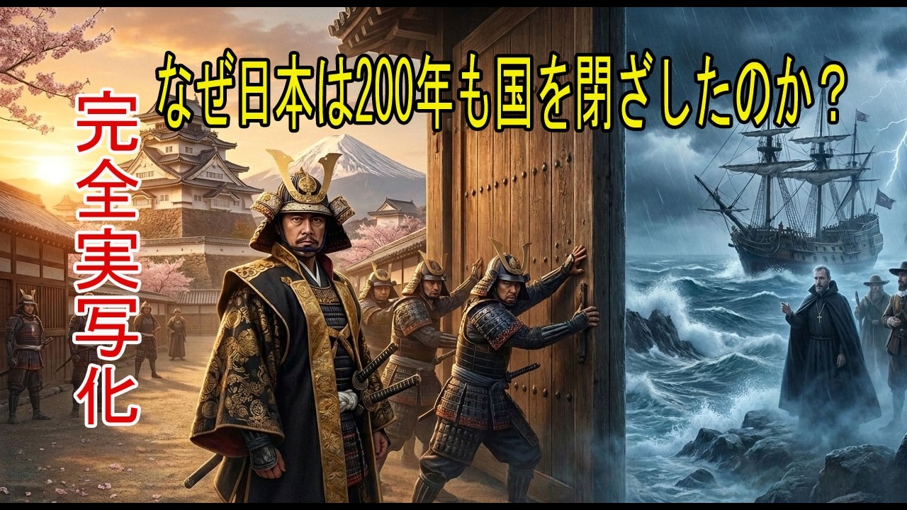 【AI完全再現】なぜ日本は200年も国を閉ざしたのか？日本が二百年間、世界との交流を制限した本当の理由
