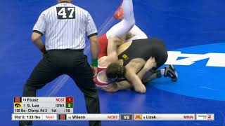 2019 NCAA Wrestling (125 lb) Championship Rd.2  (3) Spencer Lee (Iowa) vs. Sean Fausz (NCSt)