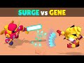 SURGE vs GENE | 21 Tests | Best Splitting Projectile Brawler in Brawl Stars!