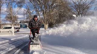 Ariens S18 snow blower first start and extended use