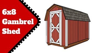 6x8 Gambrel Shed Plans Free