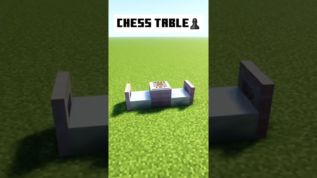 Minecraft: How to Make Chess Table♟️