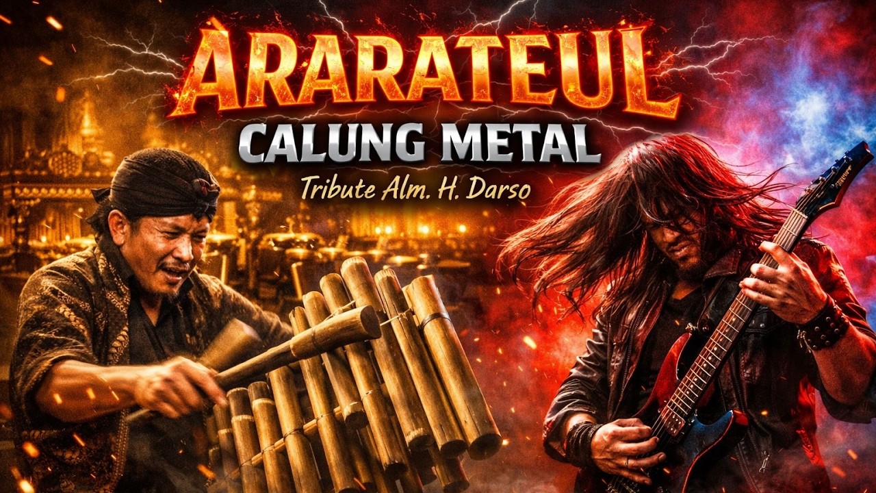 🔥 ARARATEUL – CALUNG METAL VERSION 🔥 Tribute Alm. H. Darso | Gamelan Sunda x Rock Metal