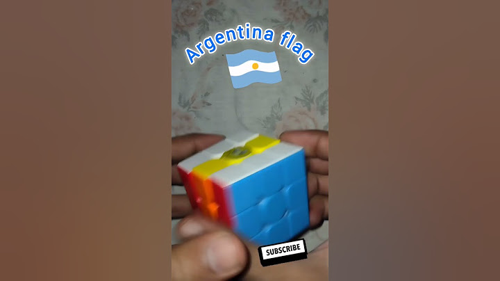 Argentina flag by Rubik's cube #shorts #short #argentina #flag #rubikscube