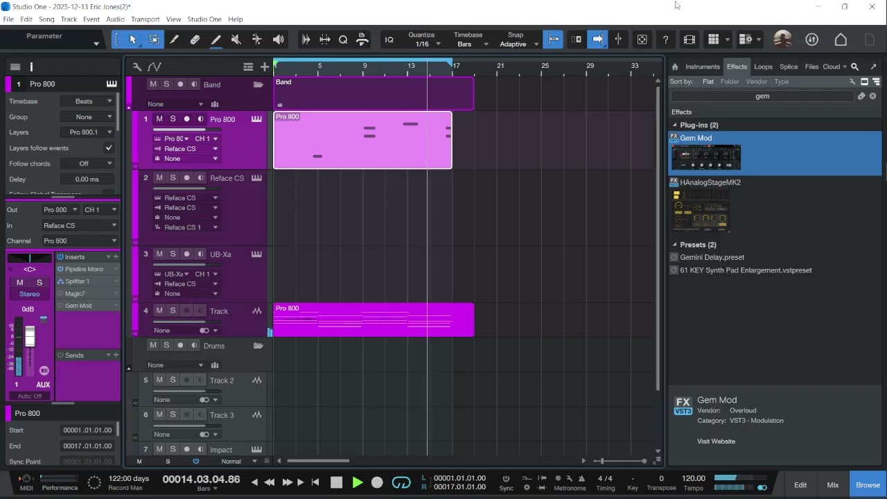 Making a dramatic 1970's Italian cinema sample