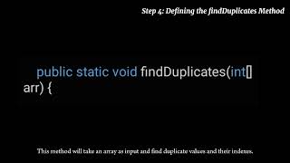 Java Tutorial: Finding Duplicate Values in an Array