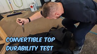 Cutting A BRAND NEW Convertible Top