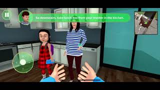Virtual Mom and Dad Simulator Morning Routine Level 15 Gimme my lunchbox, grrr! screenshot 5