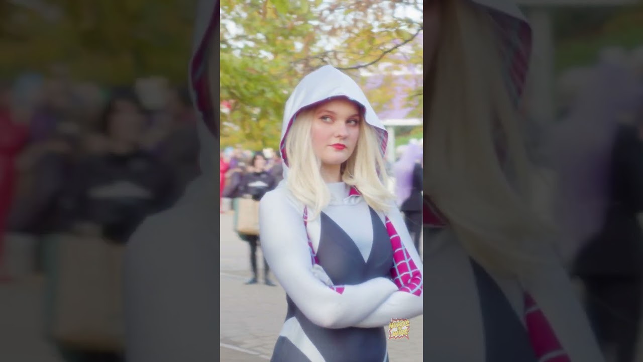 Spider-Gwen Cosplay 🤍 #shorts